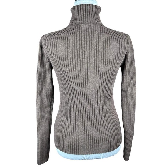 Vintage Gap Brown Ribbed Turtleneck - Picture 3 of 4